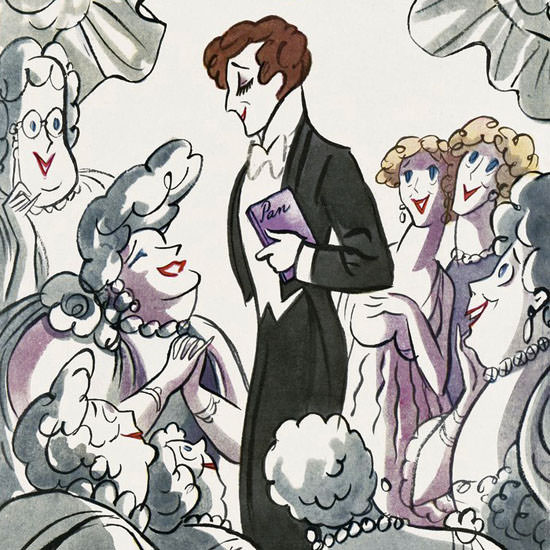 Peter Arno The New Yorker 1928_03_17 Copyright crop | Best of 1920s Ad and Cover Art