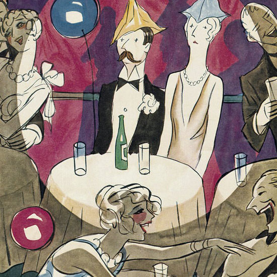 Peter Arno The New Yorker 1929_12_28 Copyright crop | Best of Vintage Cover Art 1900-1970