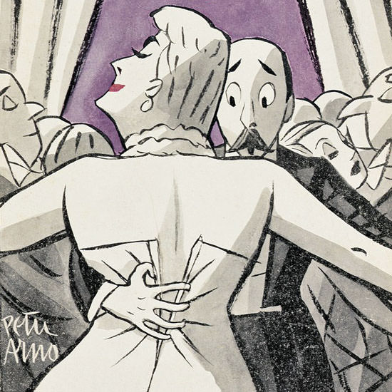 Peter Arno The New Yorker 1940_01_06 Copyright crop | Best of Vintage Cover Art 1900-1970