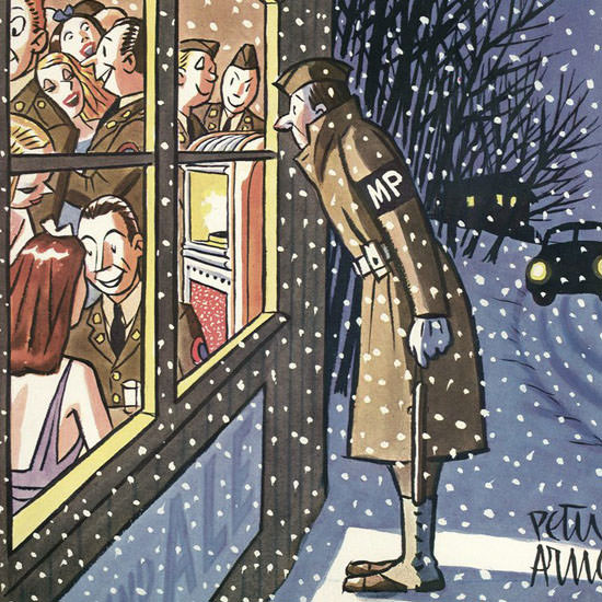Peter Arno The New Yorker 1942_02_28 Copyright crop | Best of 1940s Ad and Cover Art
