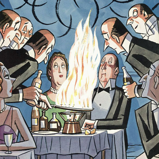 Peter Arno The New Yorker 1942_10_24 Copyright crop | Best of 1940s Ad and Cover Art