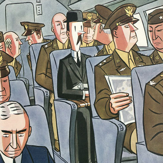 Peter Arno The New Yorker 1943_09_18 Copyright crop | Best of 1940s Ad and Cover Art