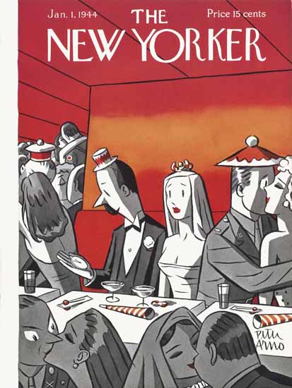 Peter Arno The New Yorker 1944_01_01 Copyright | The New Yorker Graphic Art Covers 1925-1945