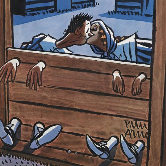 Peter Arno The New Yorker 1948_11_27 Copyright crop | Best of Vintage Cover Art 1900-1970