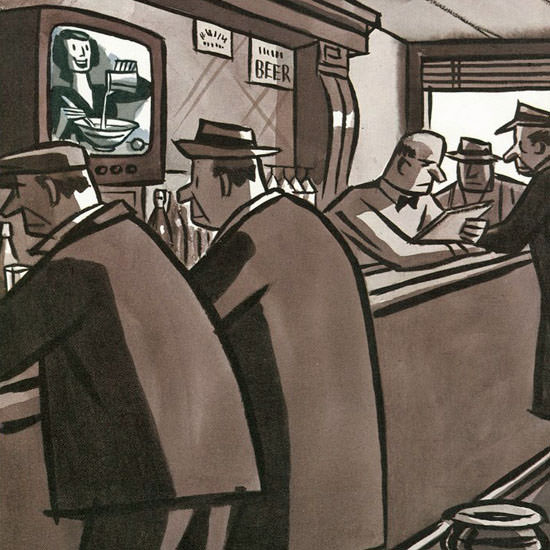 Peter Arno The New Yorker 1949_01_29 Copyright crop | Best of 1940s Ad and Cover Art