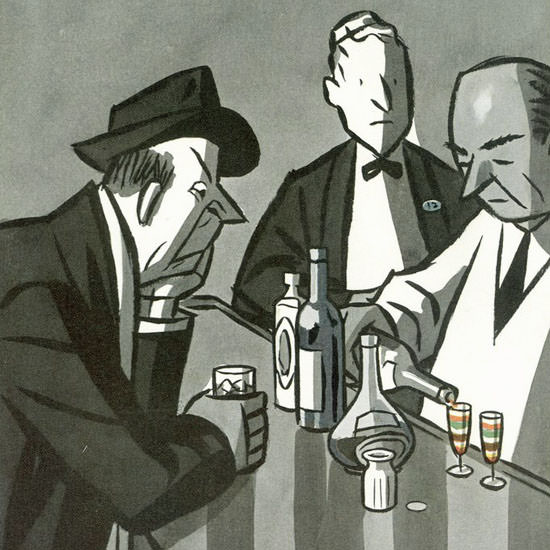 Peter Arno The New Yorker 1950_03_11 Copyright crop | Best of Vintage Cover Art 1900-1970