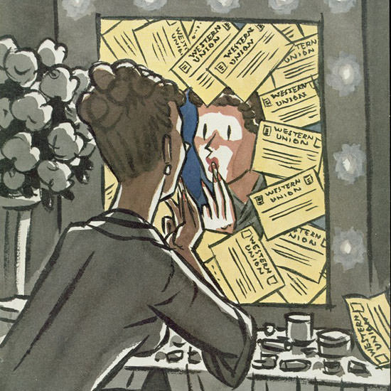 Peter Arno The New Yorker 1952_10_25 Copyright crop | Best of 1950s Ad and Cover Art