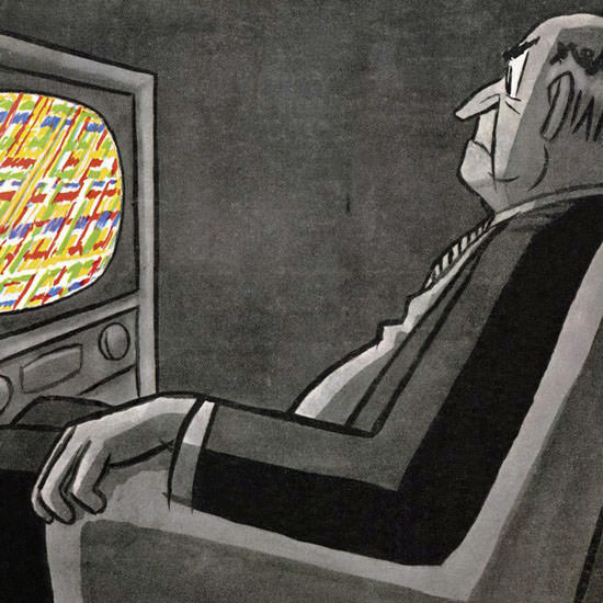 Peter Arno The New Yorker 1955_05_14 Copyright crop | Best of Vintage Cover Art 1900-1970