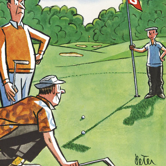 Peter Arno The New Yorker 1956_08_25 Copyright crop | Best of 1950s Ad and Cover Art