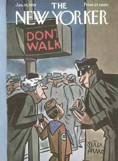 Peter Arno The New Yorker 1959_01_24 Copyright | The New Yorker Graphic Art Covers 1946-1970