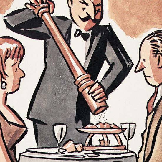 Peter Arno The New Yorker 1964_01_18 Copyright crop | Best of Vintage Cover Art 1900-1970