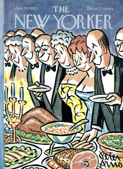 Peter Arno The New Yorker 1965_01_30 Copyright | New Yorker -1970 Peter Arno The New Yorker 1965_01_30 Copyright | The New Yorker Graphic Art Covers 1946-1970