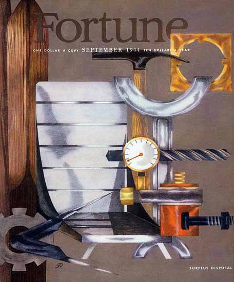 Peter Piening Fortune Magazine September 1944 Copyright | Fortune Magazine Graphic Art Covers 1930-1959