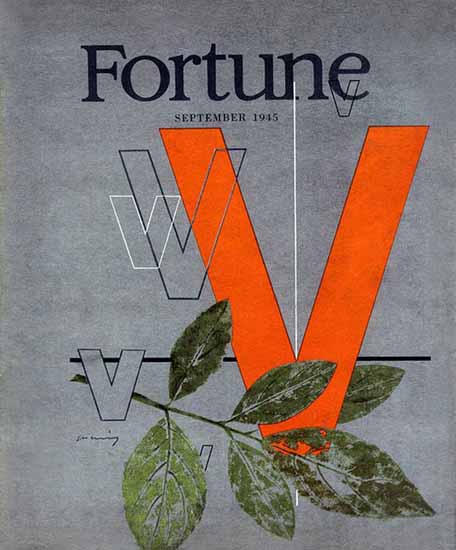 Peter Piening Fortune Magazine September 1945 Copyright | Fortune Magazine Graphic Art Covers 1930-1959