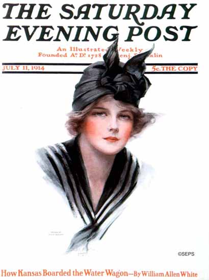 Philip Boileau Artist Saturday Evening Post 1914_07_11 | The Saturday Evening Post Graphic Art Covers 1892-1930
