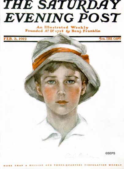 Philip Boileau Cover Artist Saturday Evening Post 1912_02_03 | The Saturday Evening Post Graphic Art Covers 1892-1930