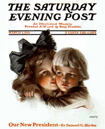 Philip Boileau Cover Artist Saturday Evening Post 1913_03_01 | The Saturday Evening Post Graphic Art Covers 1892-1930