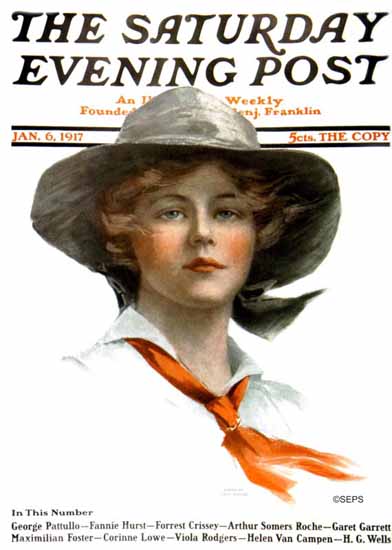 Philip Boileau Saturday Evening Post 1917_01_06 | The Saturday Evening Post Graphic Art Covers 1892-1930