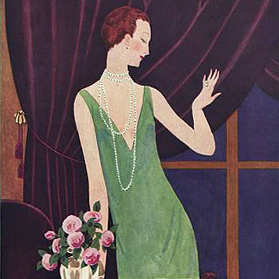 Pierre Brissaud Vogue Cover 1925-12-01 Copyright crop | Best of 1920s Ad and Cover Art