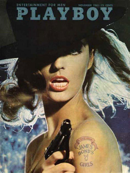 Beth Hyatt Playboy Cover Copyright 1965 James Bond Girls | Sex Appeal Vintage Ads and Covers 1891-1970