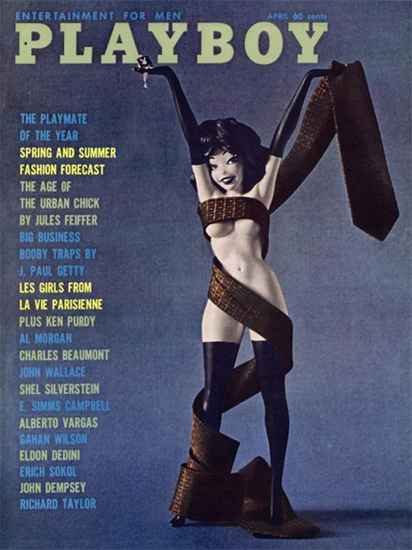 Playboy Magazine Cover 1961-04 Copyright Sex Appeal | Sex Appeal Vintage Ads and Covers 1891-1970