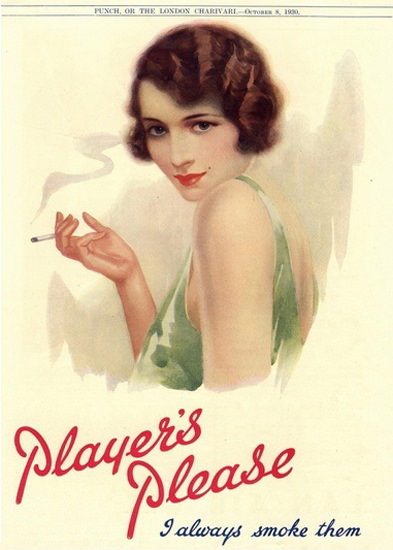 Players Pin-Up Girl Navy Cut Always Smoke Them | Sex Appeal Vintage Ads and Covers 1891-1970