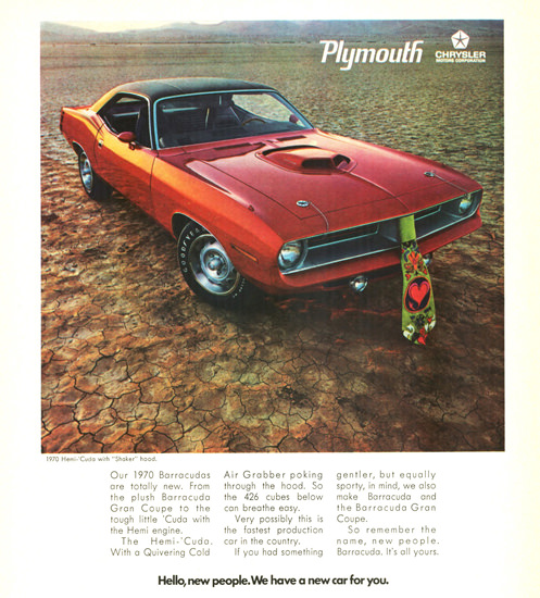 Plymouth Barracuda Hemi Cuda Shaker 1970 | Vintage Cars 1891-1970