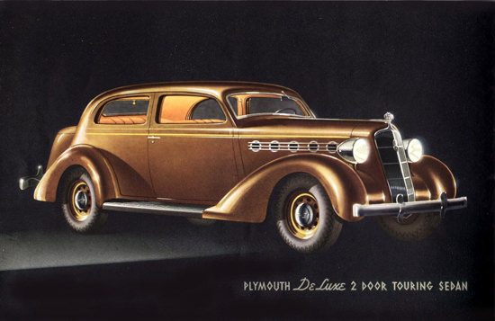 Plymouth DeLuxe 2 Door Touring Sedan 1935 | Vintage Cars 1891-1970