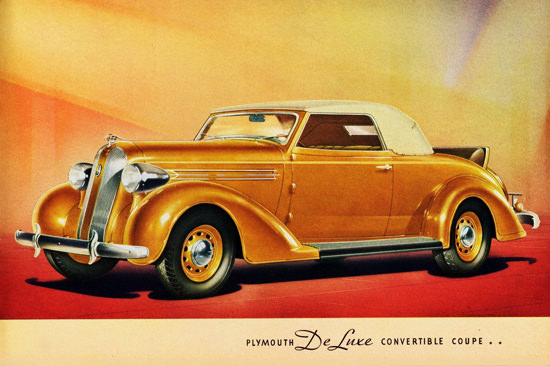 Plymouth DeLuxe Convertible Coupe 1936 | Vintage Cars 1891-1970