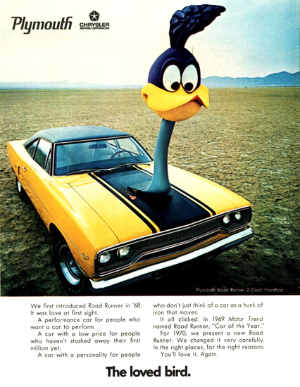 Plymouth Road Runner 2 Door Hardtop 1970 | Vintage Cars 1891-1970