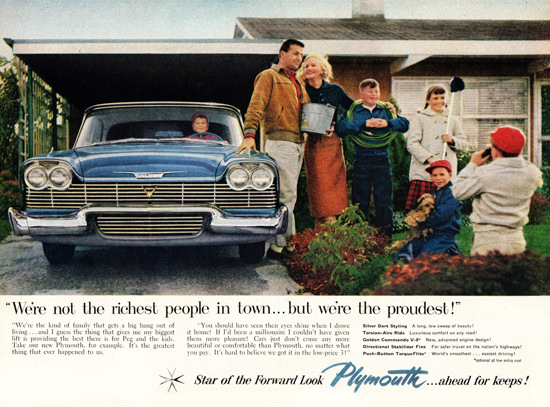 Plymouth V8 1958 Silver Dart Styling | Vintage Cars 1891-1970