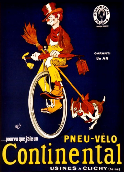 Pneu Velo Continental Clichy 1900 | Vintage Ad and Cover Art 1891-1970