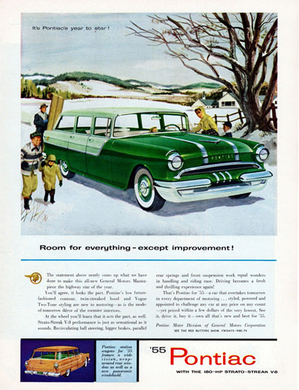 Pontiac Chieftain 870 V8 Station Wagon 1955 | Vintage Cars 1891-1970