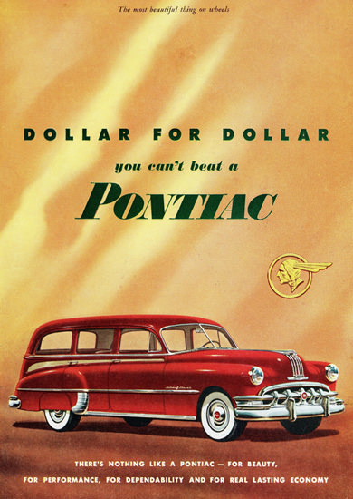Pontiac Chieftain All Steel Station Wagon 1950 | Vintage Cars 1891-1970