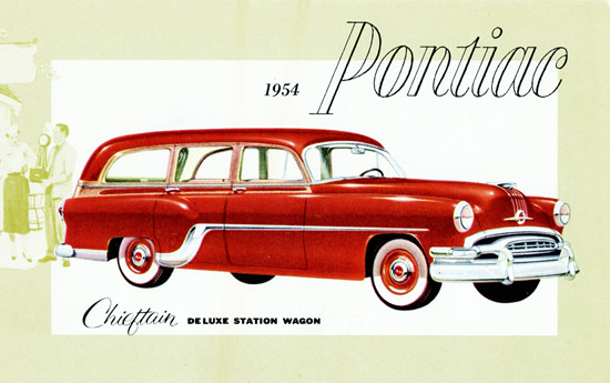Pontiac Chieftain De Luxe Station Wagon 1954 | Vintage Cars 1891-1970