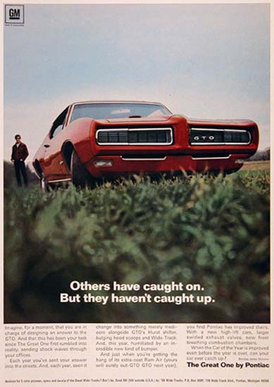Pontiac GTO 1968 The Great One By Pontiac | Vintage Cars 1891-1970