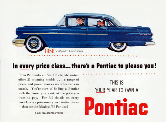 Pontiac Pathfinder 1956 In Every Price Class | Vintage Cars 1891-1970