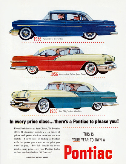 Pontiac Pathfinder Laurentian N Star Chief 1956 | Vintage Cars 1891-1970
