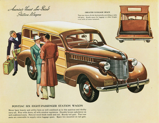 Pontiac Six Station Wagon 1938 | Vintage Cars 1891-1970
