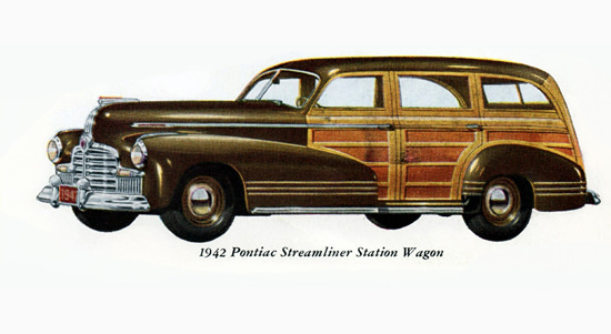 Pontiac Streamliner Station Wagon 1942 | Vintage Cars 1891-1970