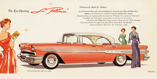 Pontiac V8 La Parisienne 1957 The Eye Opening | Vintage Cars 1891-1970