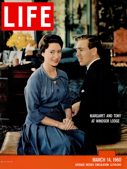 Princess Margaret Tony Armstrong 14 Mar 1960 Copyright Life Magazine | Life Magazine Color Photo Covers 1937-1970
