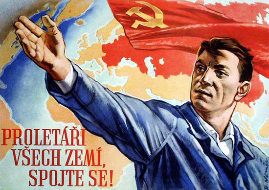 Proletari Vsech Zemi Spojte Se Comunism | Vintage War Propaganda Posters 1891-1970
