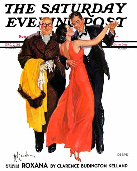 RJ Cavaliere Saturday Evening Post Cutting In 1935_12_07 | The Saturday Evening Post Graphic Art Covers 1931-1969