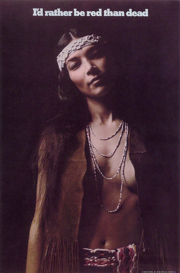Rather Be Red Than Dead 1965 Hippie Girl Equal Rights | Sex Appeal Vintage Ads and Covers 1891-1970