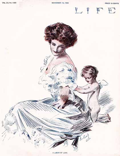 Raymond M Crosby Life Magazine A Labor of Love 1908-11-19 Copyright | Life Magazine Graphic Art Covers 1891-1936
