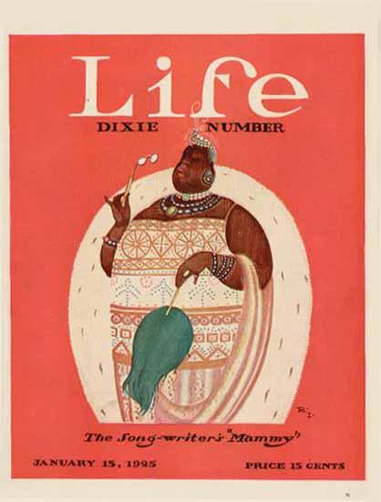 Rea Irvin Life Humor Magazine 1925-01-15 Copyright | Life Magazine Graphic Art Covers 1891-1936