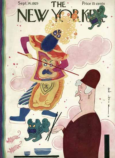 Rea Irvin The New Yorker 1929_09_14 Copyright | The New Yorker Graphic Art Covers 1925-1945