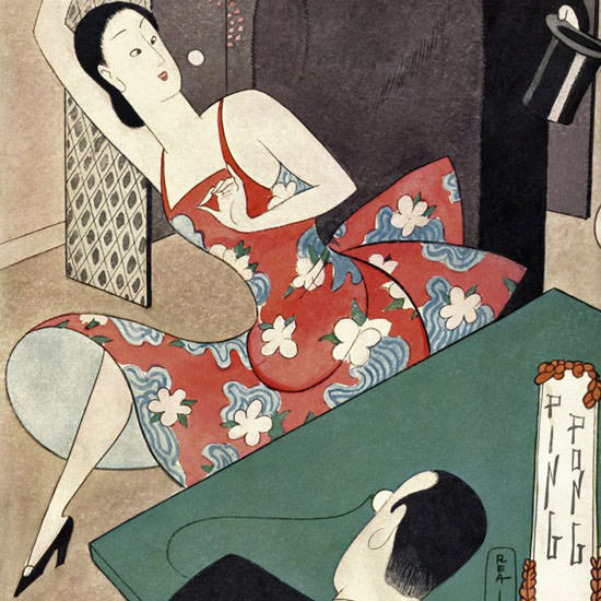 Rea Irvin The New Yorker 1930_03_01 Copyright crop | Best of Vintage Cover Art 1900-1970