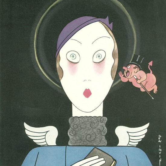 Rea Irvin The New Yorker 1933_03_11 Copyright crop | Best of Vintage Cover Art 1900-1970